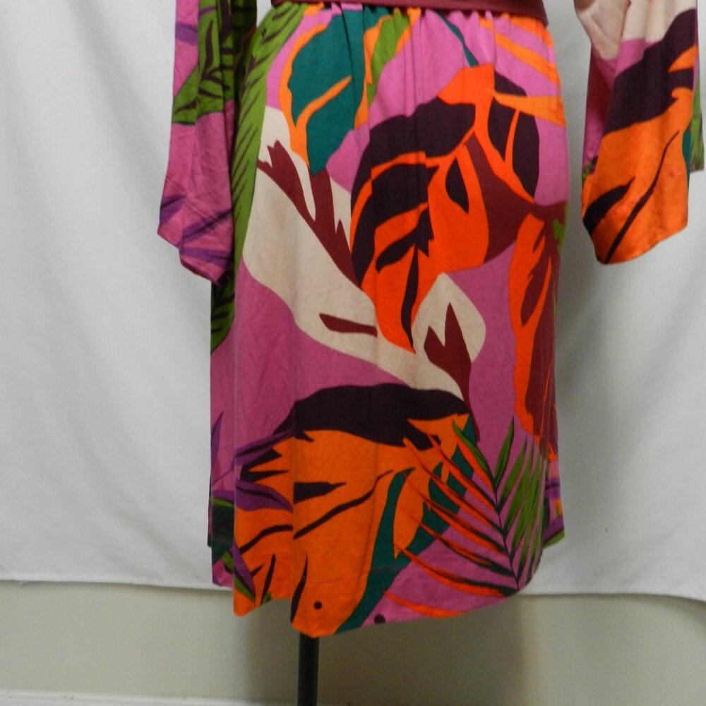 SOMA Cool Nights Rayon Robe Pockets Colorful Size Sz Small Medium Sm Md S M - Picture 12 of 16